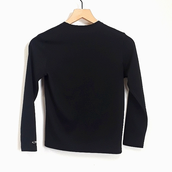Champion - Boy's Large Black Long Sleeve T-shirt - Picture 2 of 4